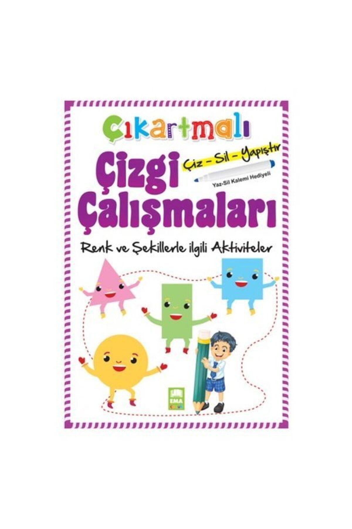 Destek Yayınları Çıkartmalı Çizgi Çalışmaları Renk ve Şekillerle İlgili Aktiviteler