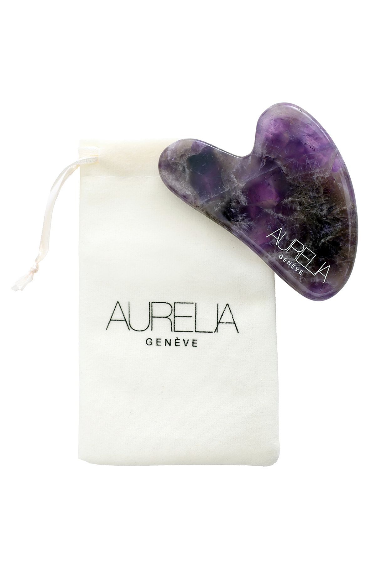 Amethyst Gua Sha Crystal - Heart - Gua Sha Taşı – Ametist — رنگارنگ AR2023 — تصویر 3 از 6