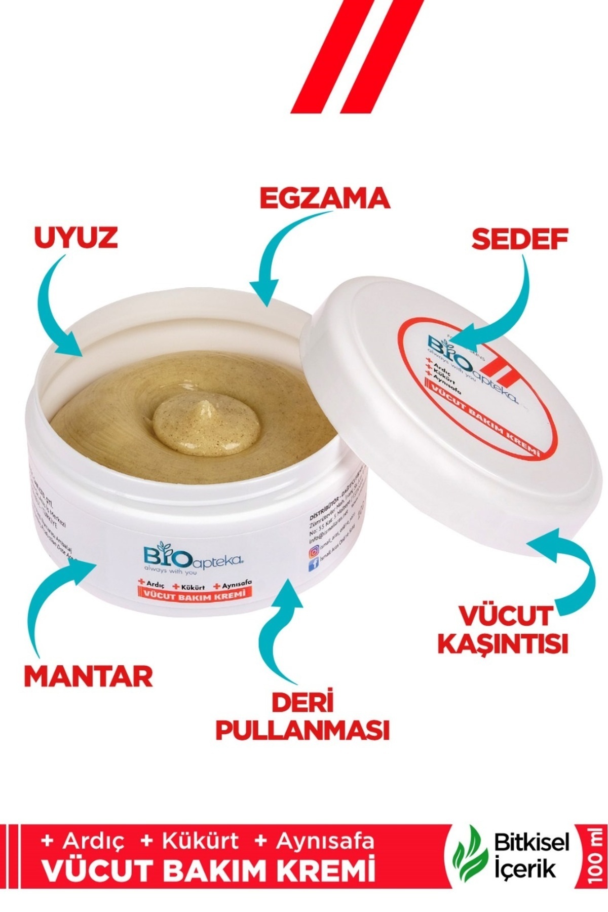 Bioapteka Vücut Kaşıntısı, Deri Pullanması Için Vücut Bakım Kremi 100 ml — TYC9XN34ZN170688777830810 — تصویر 4 از 5