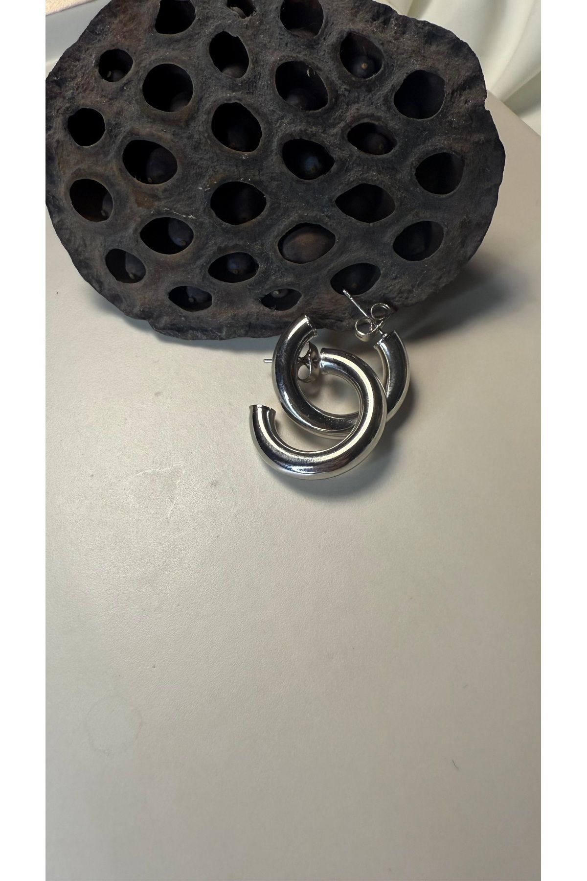 byNICCE Silver küçük halka küpe