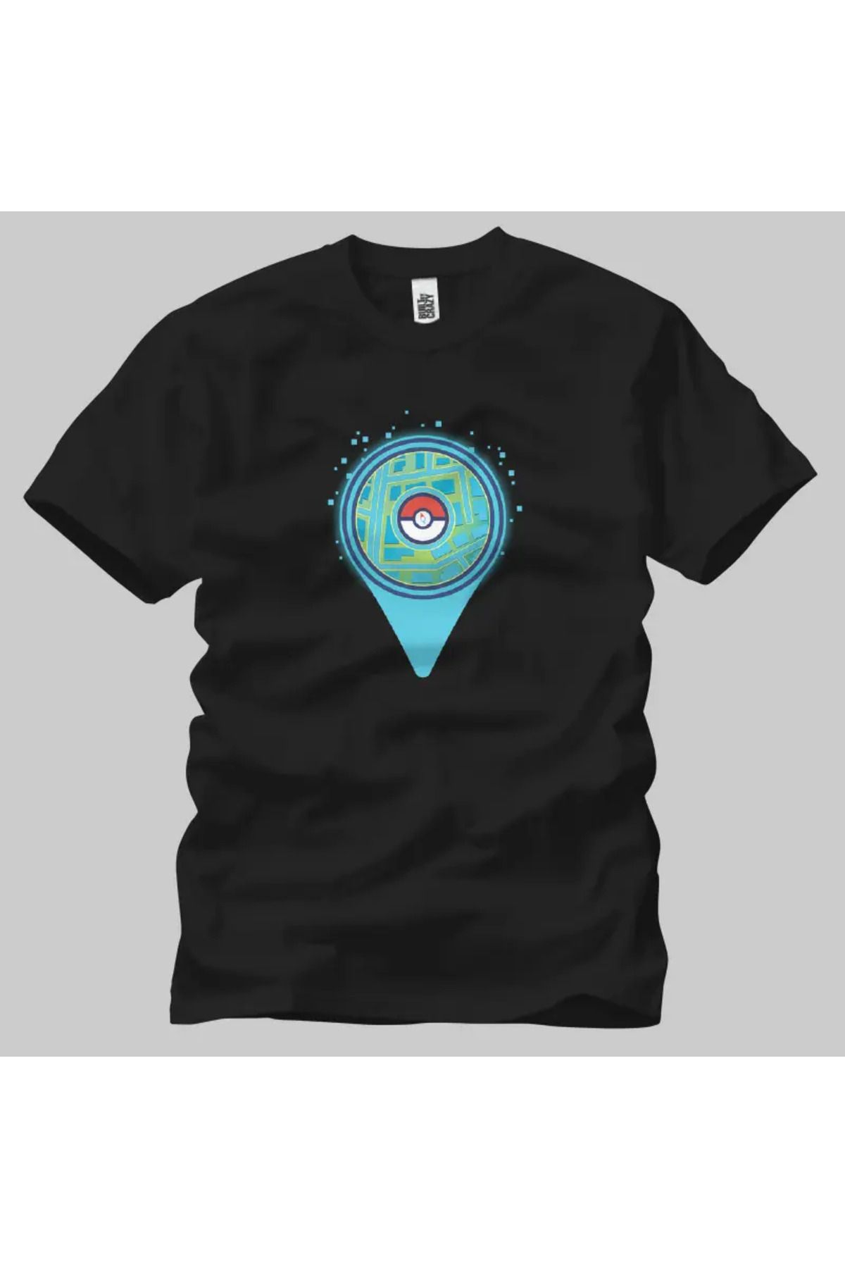 Built By Crazy Pokemon Go Map Unisex Tişört