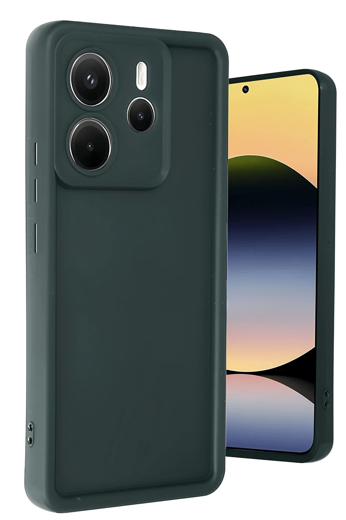 NewFace Xiaomi Redmi Note 14 4G Kılıf Viera Silikon - Koyu Yeşil ALMLA