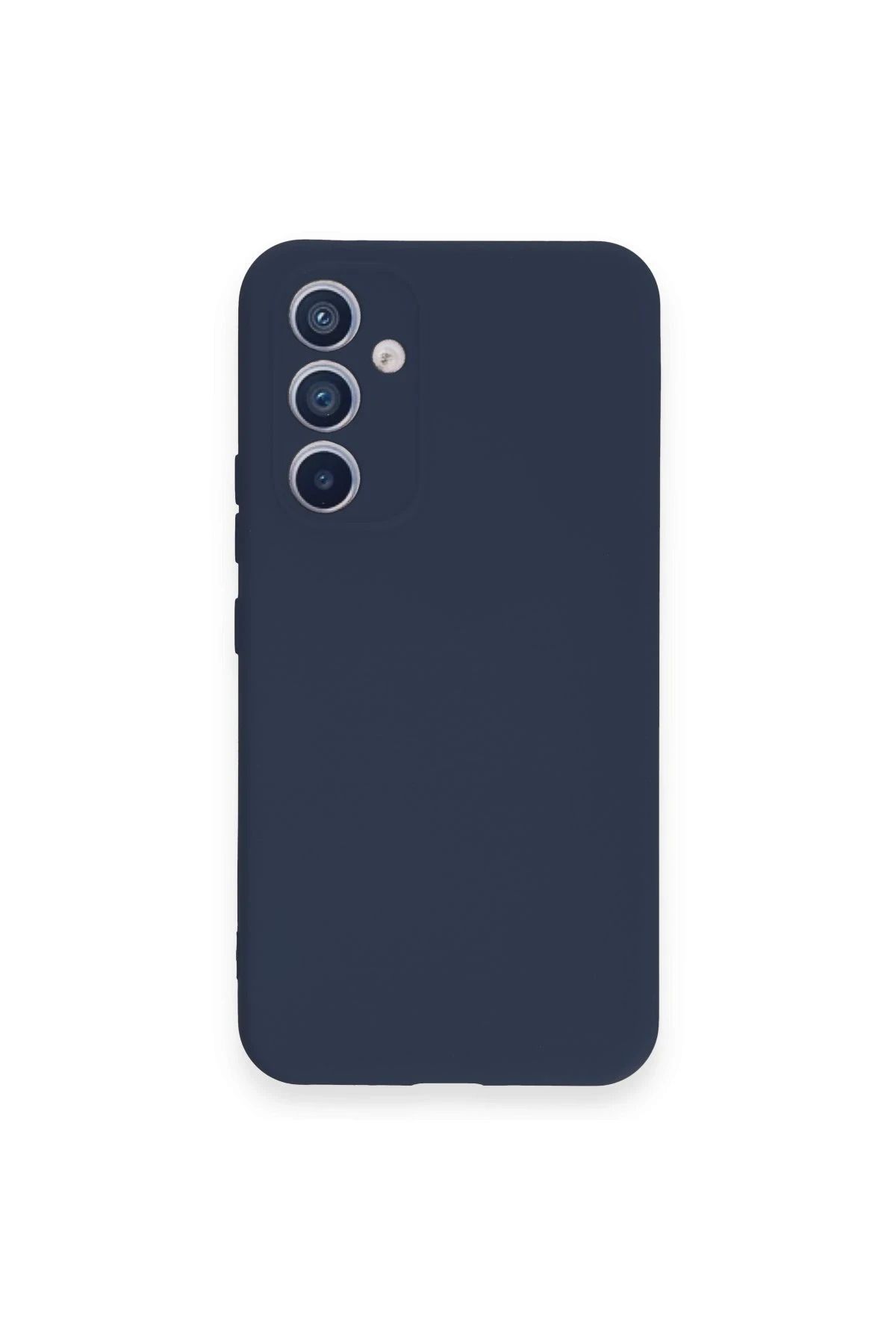 NewFace -Galaxy A34 5G Uyumlu Kılıf Nano içi Kadife Silikon - Lacivert HNZRN