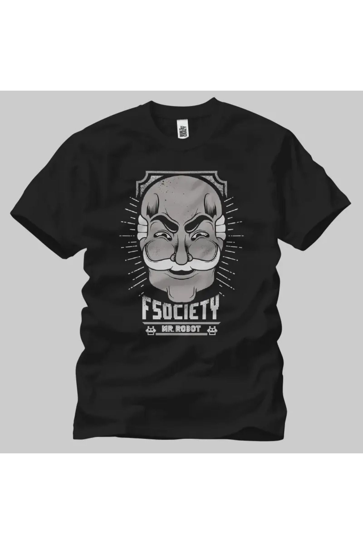 Built By Crazy Mr. Robot: FSociety Unisex Tişört