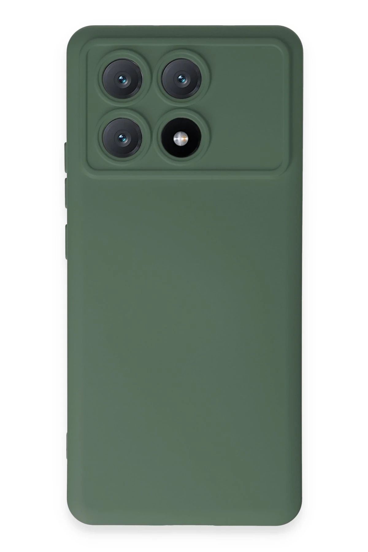 NewFace Xiaomi Poco X6 Pro Kılıf Nano içi Kadife Silikon - Koyu Yeşil YNSMR