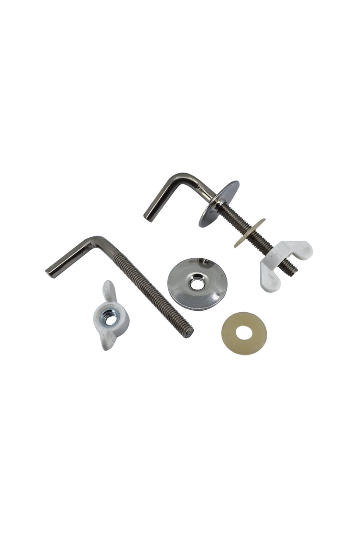 flores Surub Din Inox Pentru Prindere Capac Wc, Model Ege, 2 Buc / Set - One Size