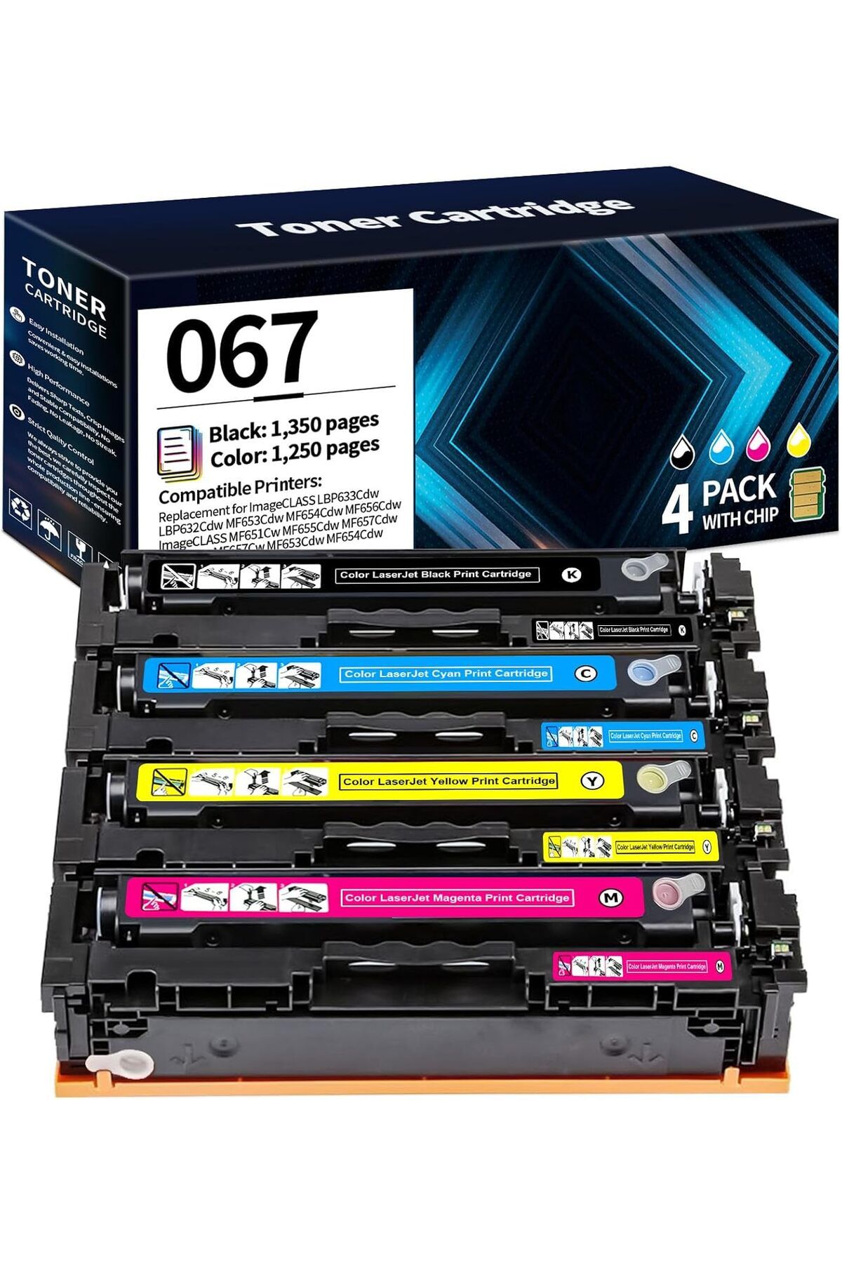 Canon YA-DE TONER MF 655/MF657/MF656Cdw LBP632Cdw MF653Cdw LBP633Cdw MF654Cdw Series