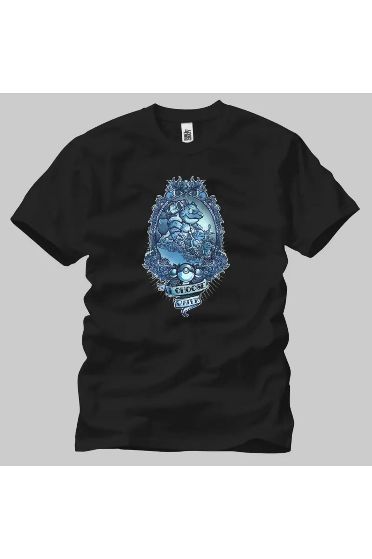 Built By Crazy Pokemon: I Choose Water Unisex Tişört