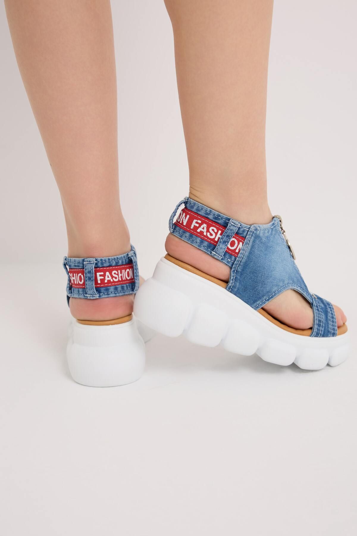 StarBlueMooN KADIN KOT SANDALET H26