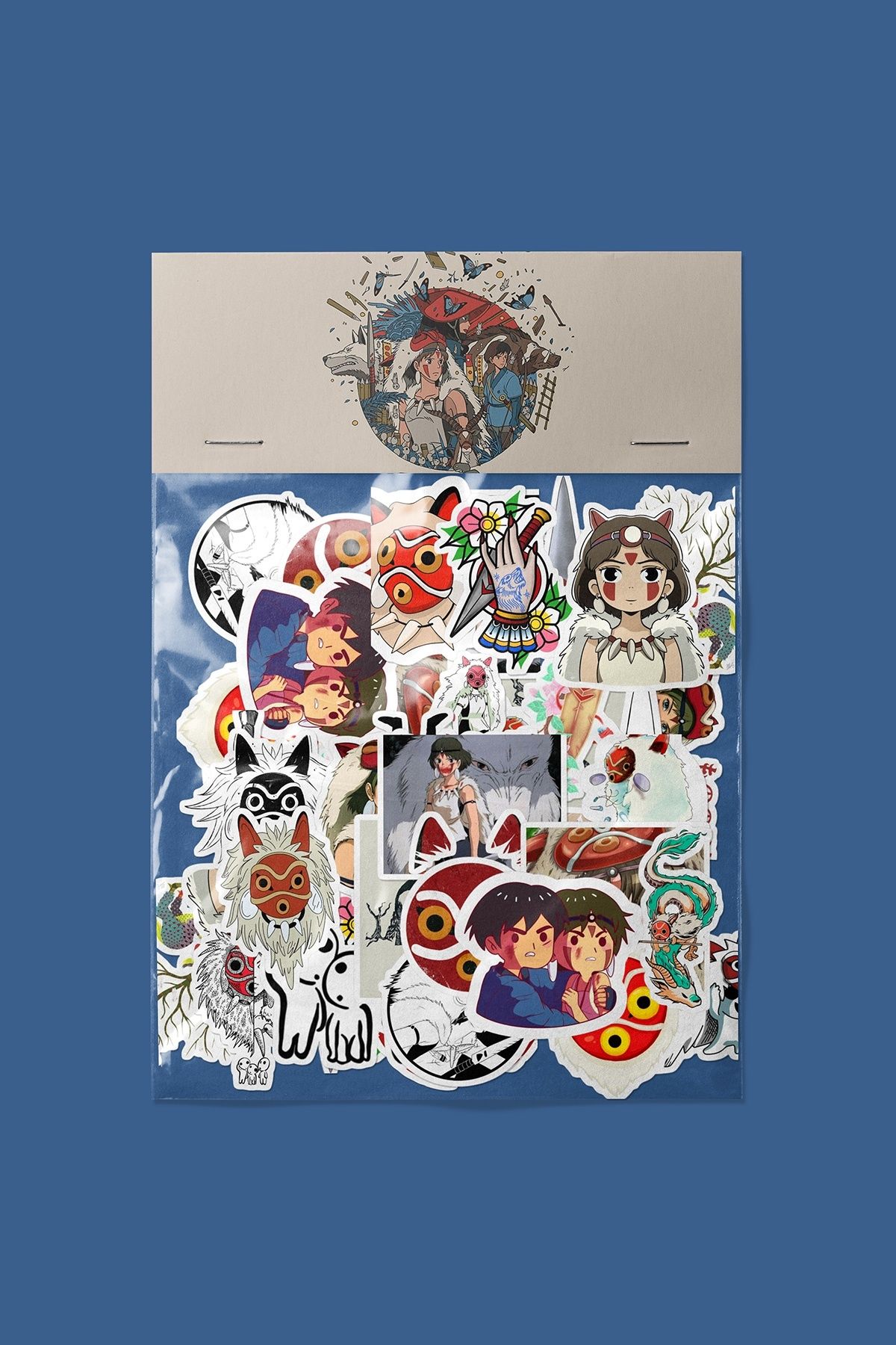 dadi ramba Princess Mononoke Sticker paketi - Bullet Journal - Ajanda - Laptop Etiket Çıkartma