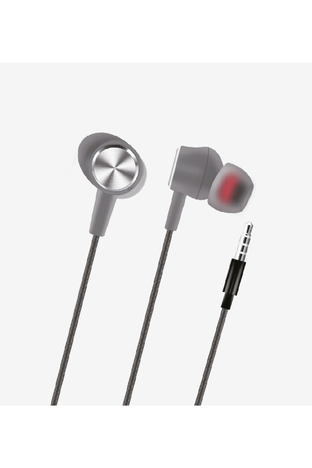 intoku H315 Spor Silikonlu Kablolu Kulaklık 120cm AUX Giriş