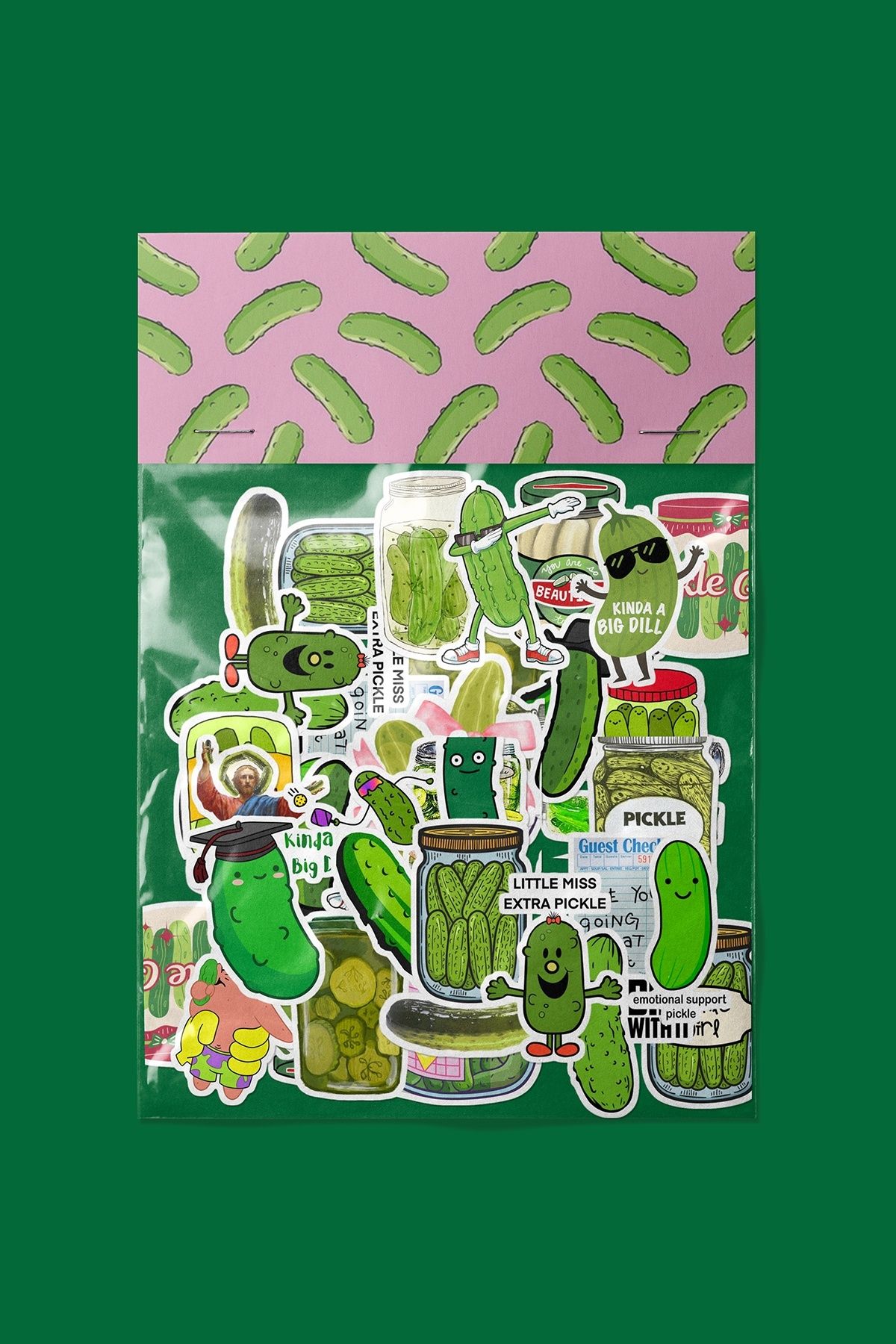 dadi ramba Pickle Turşu Sticker paketi - Bullet Journal - Ajanda - Laptop Etiket Çıkartma