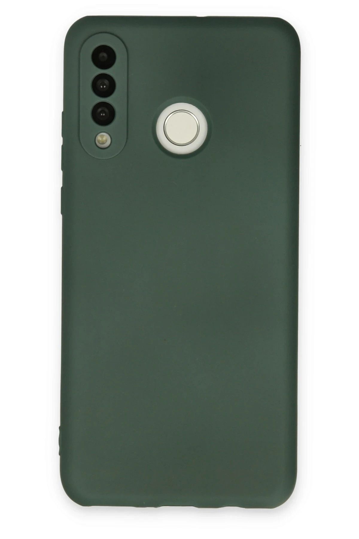 NewFace Huawei P30 Lite Kılıf Nano içi Kadife Silikon - Koyu Yeşil LZWDR