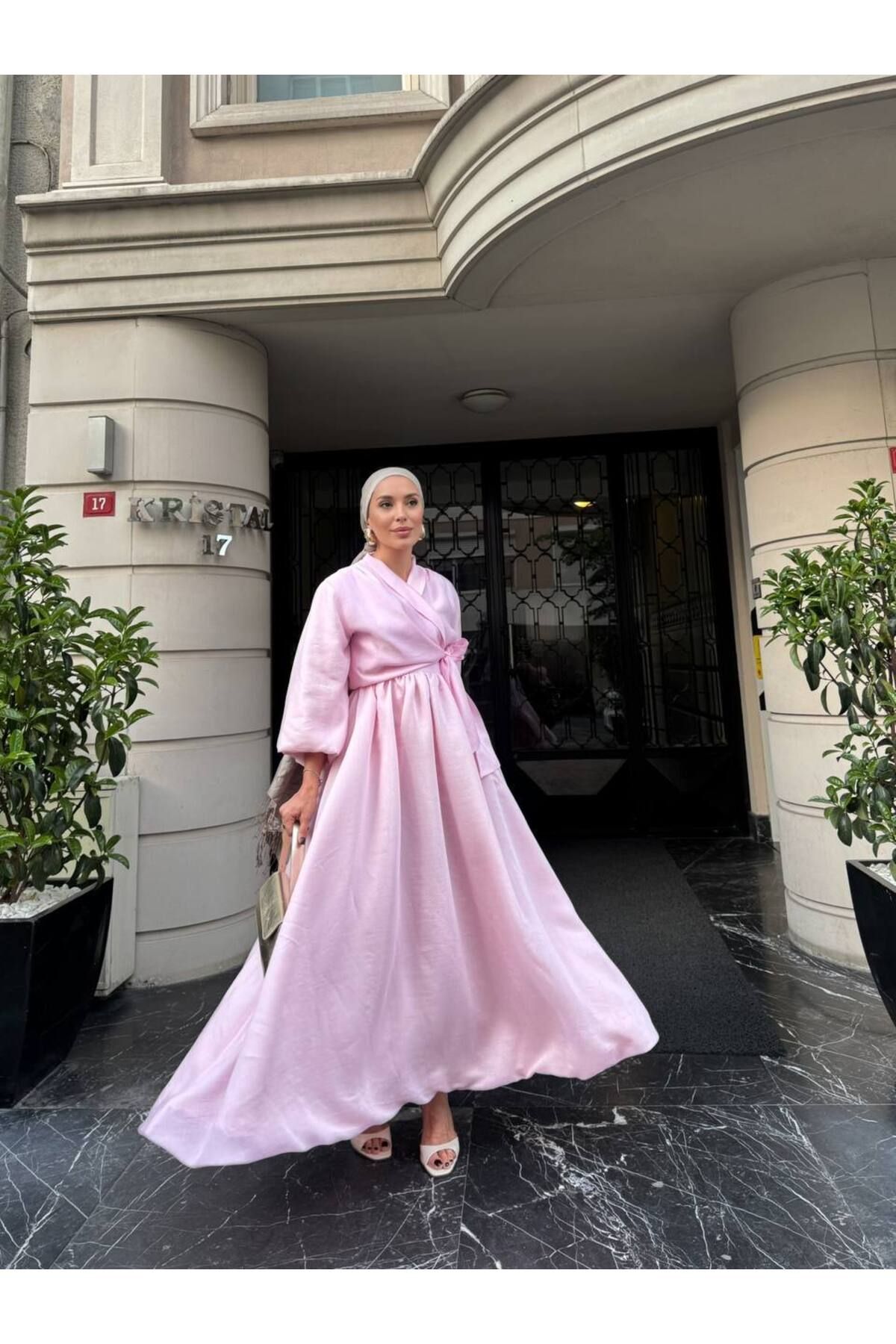 Butik Belden Wrap Tesettür Dress