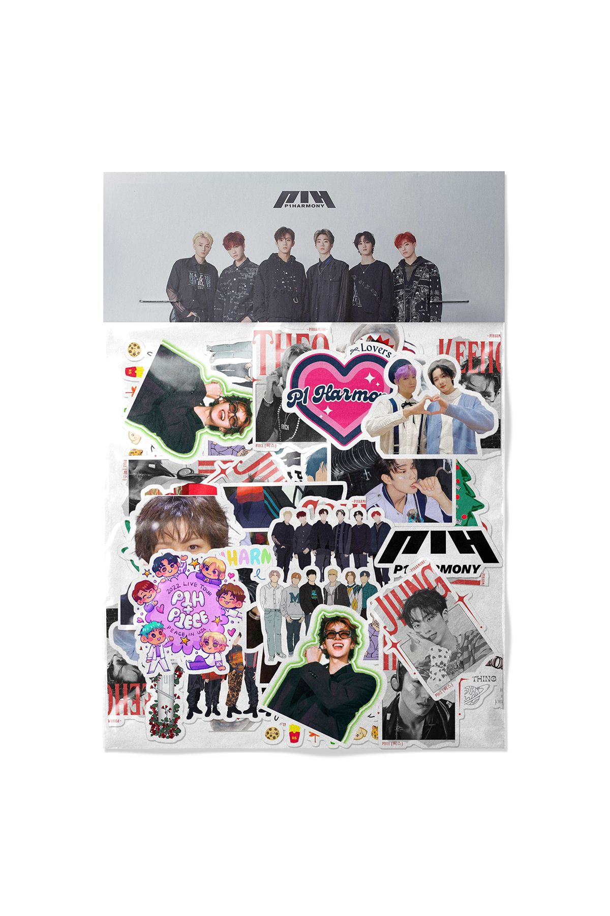 dadi ramba P1Harmony Sticker paketi - Bullet Journal - Ajanda - Planner - Laptop Etiket Çıkartma