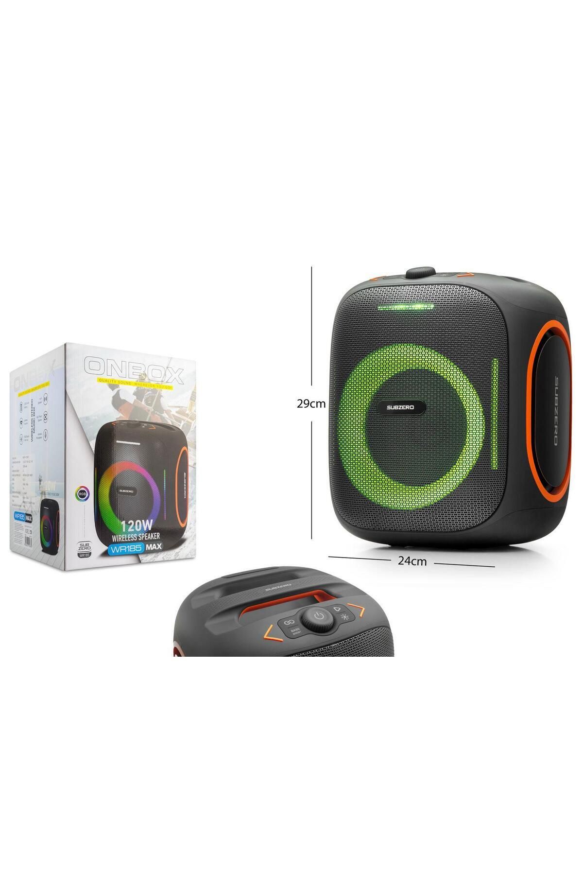 hope try WR185 120W RGB Bluetooth Tws/Usb/Sd Müzik Kutusu