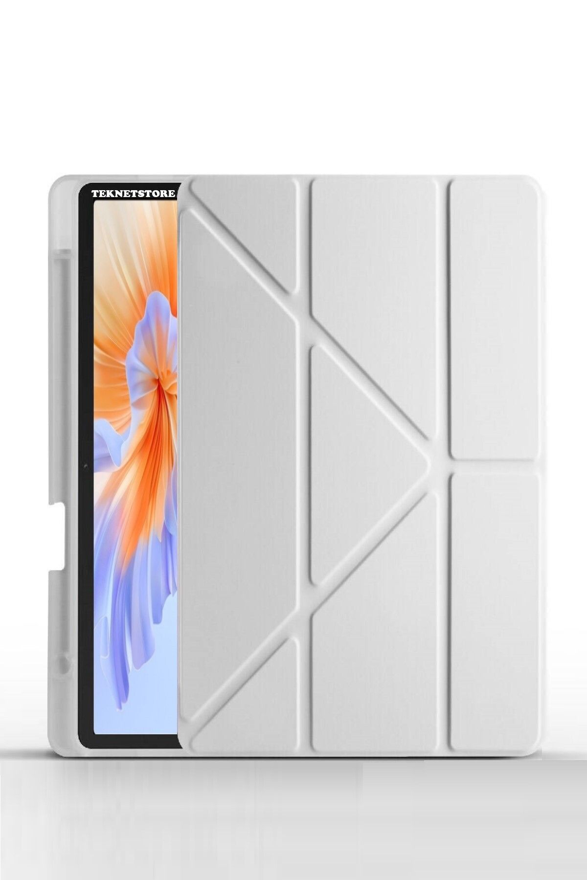 TEKNETSTORE Honor Pad V9 11.5 Inç Kılıf Katlanır Kalem Bölmeli Silikon Standlı Uyku Modlu Akıllı Kapak