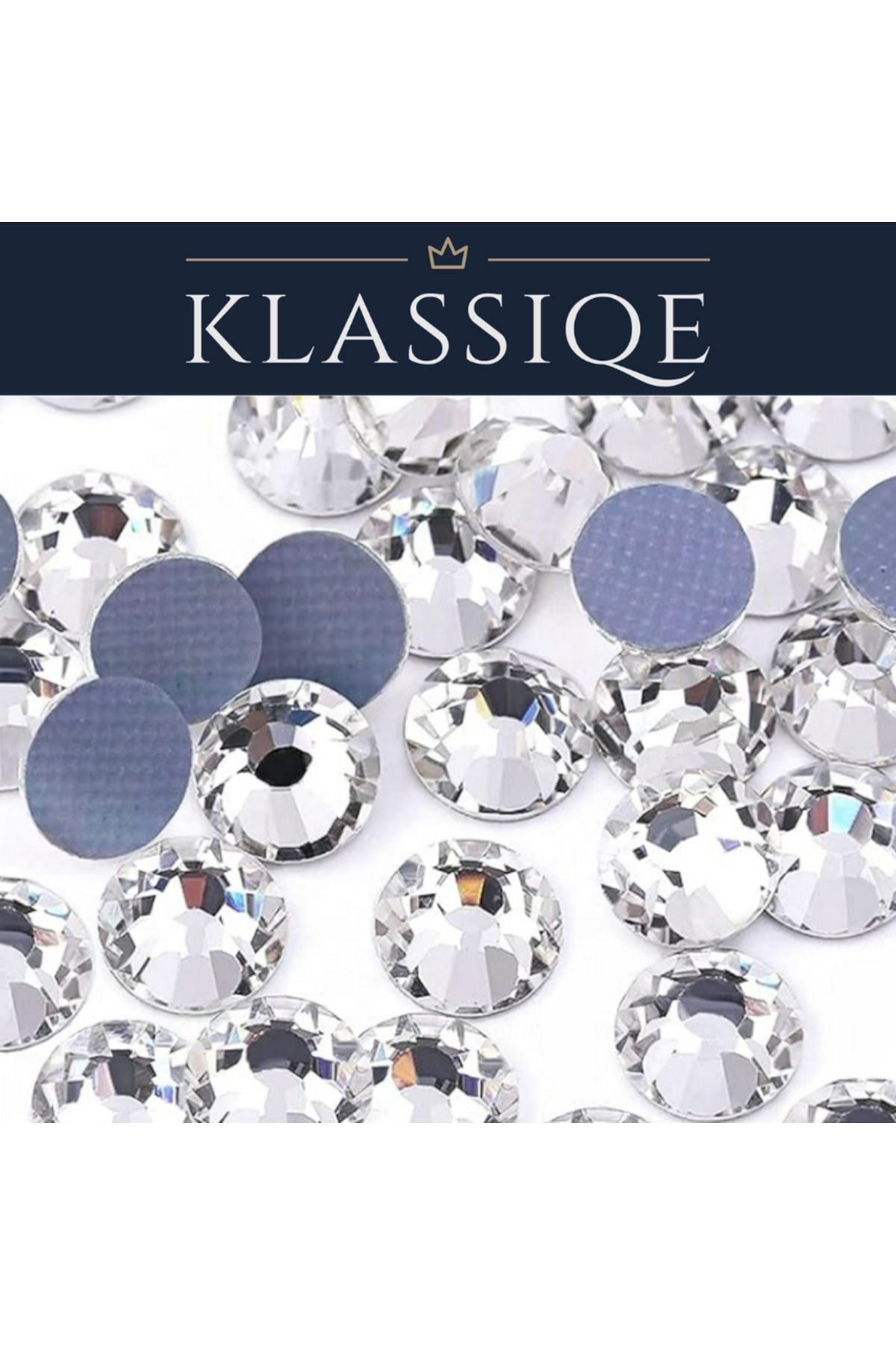Klassiqe SS34 (7 mm) Şeffaf Kristal Hotfix Taş - 144 Adet