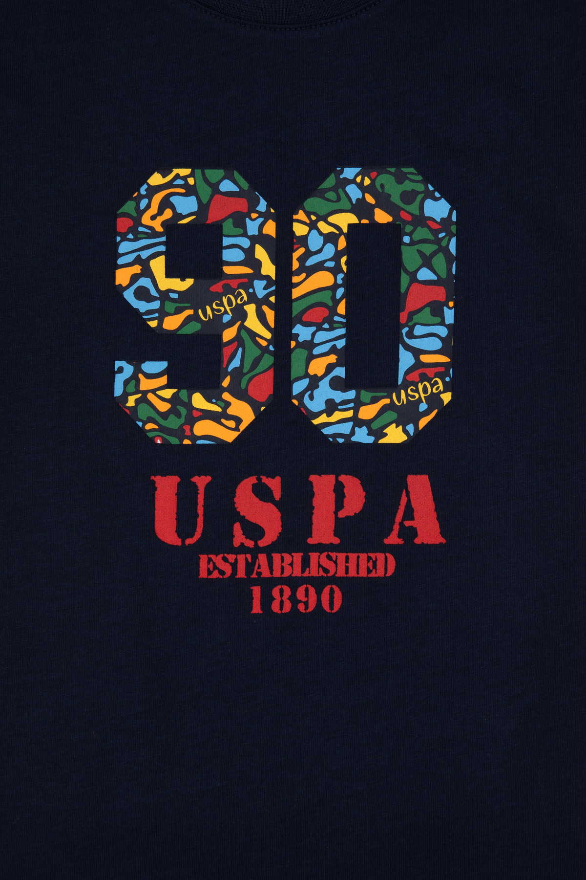 U.S. Polo Assn.-Boy's Navy Blue Crew Neck T-Shirt 50307268-Vr033 3