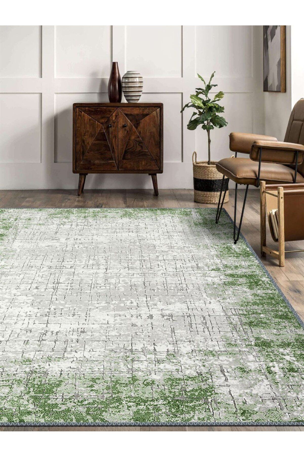 Serteks Modern Desenli Halı, Dokuma Taban Dekoratif Şönil