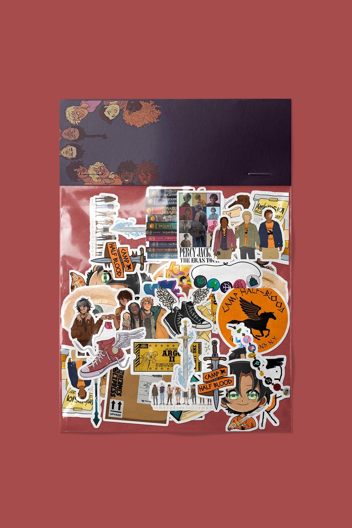 dadi ramba Percy Jackson Sticker paketi - Bullet Journal - Ajanda - Laptop Etiket Çıkartma