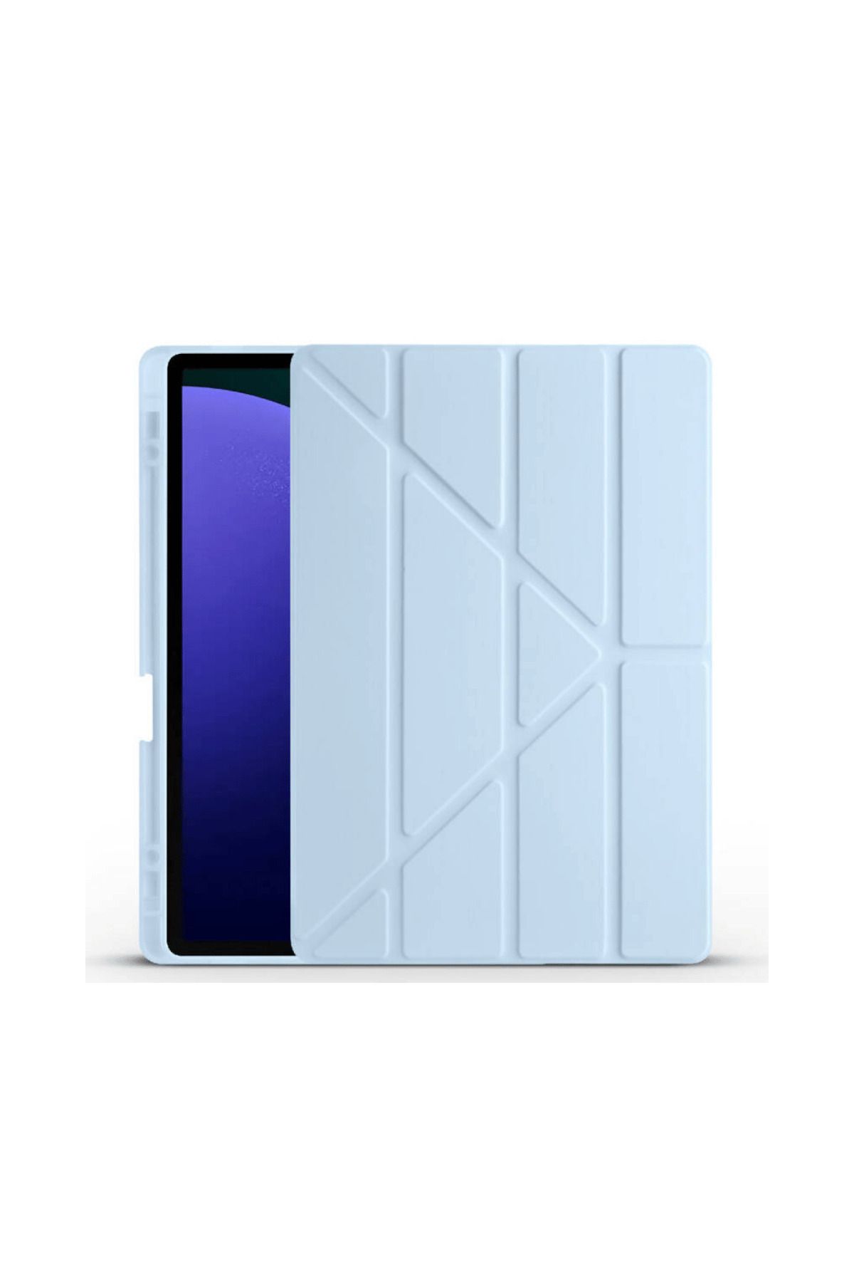 hope try Galaxy Tab S9 Fe Plus 12,4 inç Uyumlu Fuchsia Kalem Bölmeli Stand Özellikli Akıllı Tablet Kılıfı