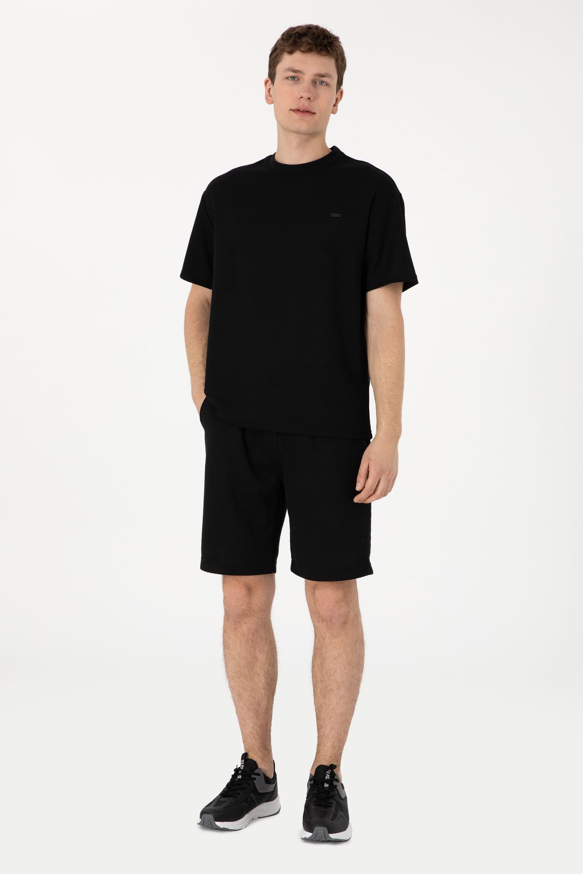 U.S. Polo Assn. Erkek Siyah Örme Şort 50308794-VR046