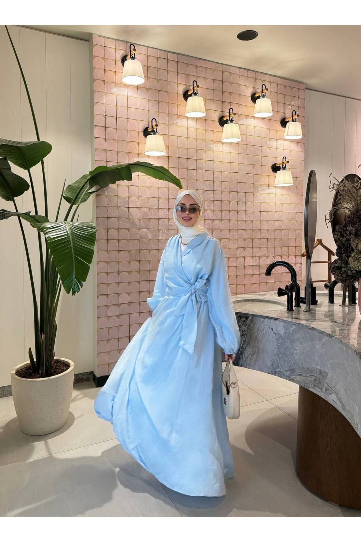 Butik Belden Wrap Tesettür Dress