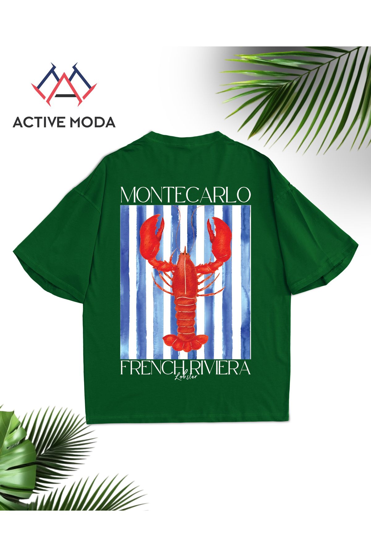 ACTIVE MODA - ERKEK KISA KOLLU PSMUKLU BASKILI TSHIRT