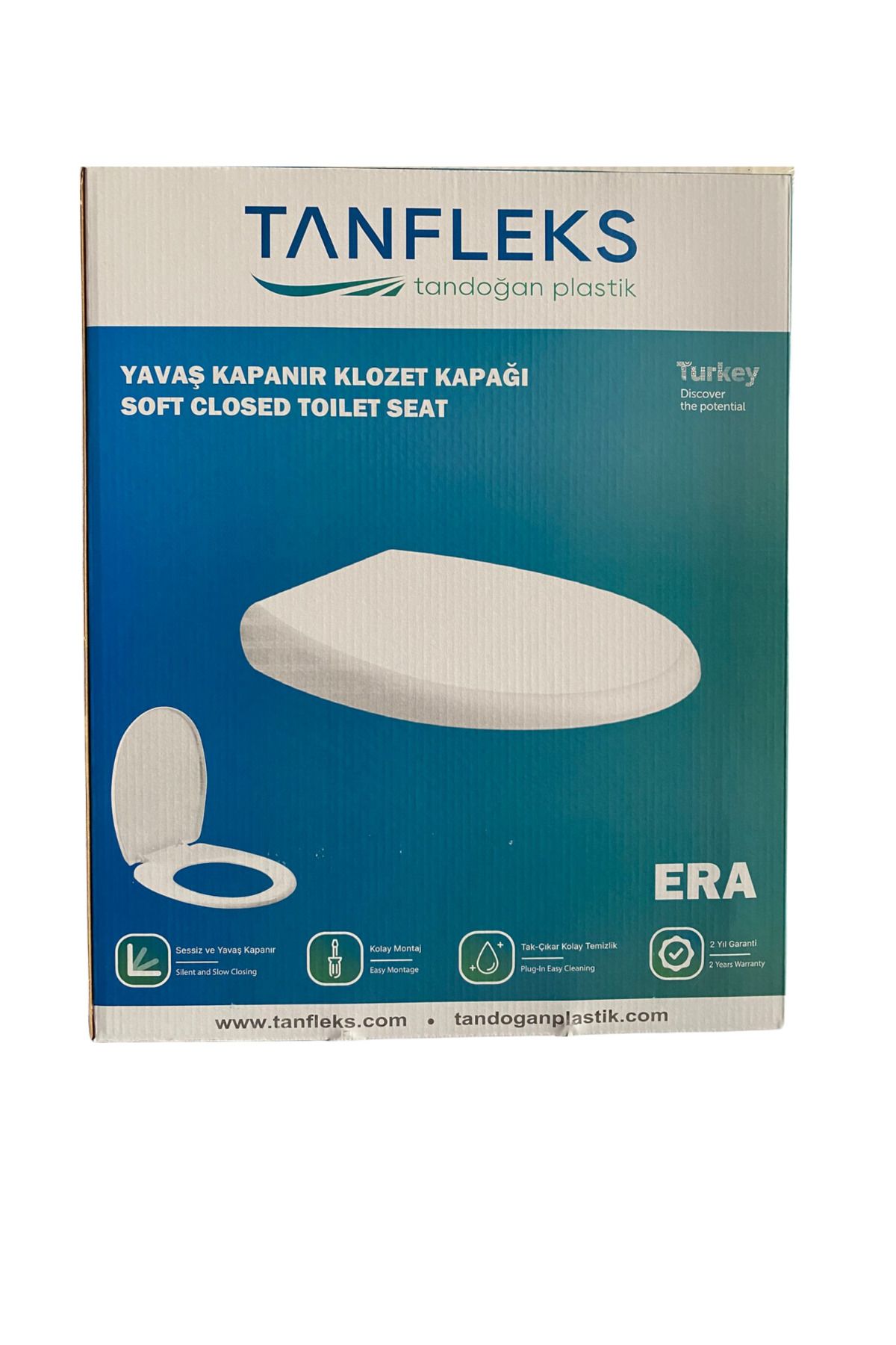 TANFLEX TANFLEKS Yavaş Kapanır Klozet Kapağı ERA Model