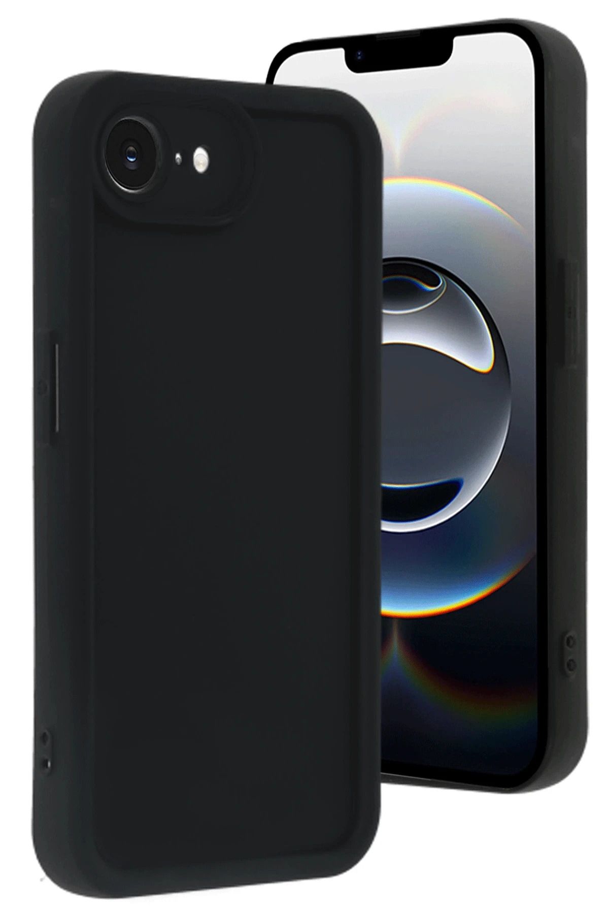 NewFace iPhone 16E Kılıf Viera Silikon - Siyah MRAYD