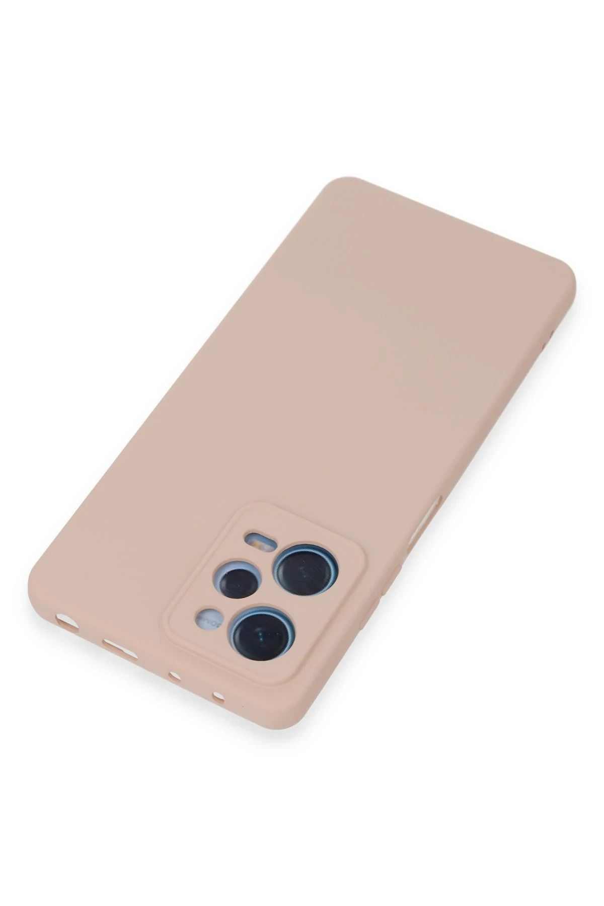 NewFace Xiaomi Redmi Note 12 Pro 5G Kılıf Nano içi Kadife Silikon - Pudra HNZRN