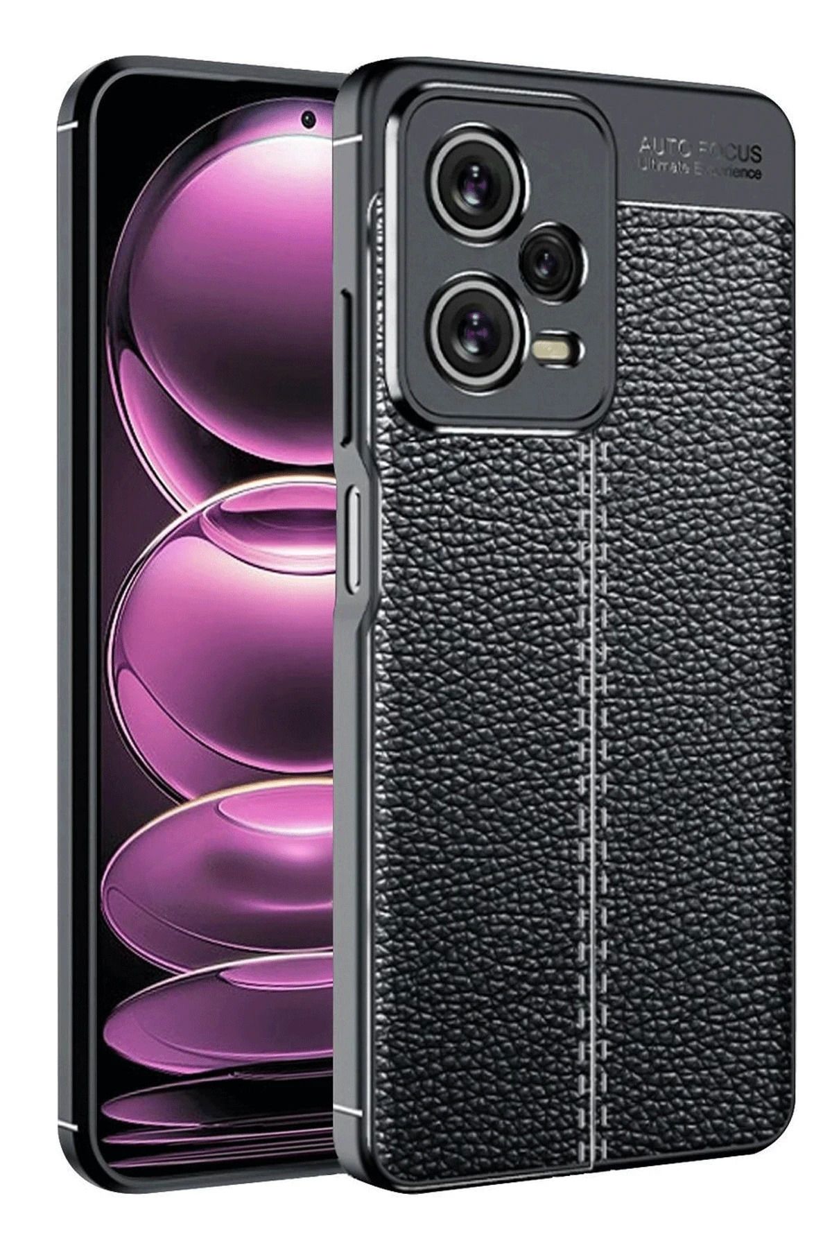 NewFace Xiaomi Redmi Note 12 5G Kılıf Auto Focus Kapak - Siyah YNSMR