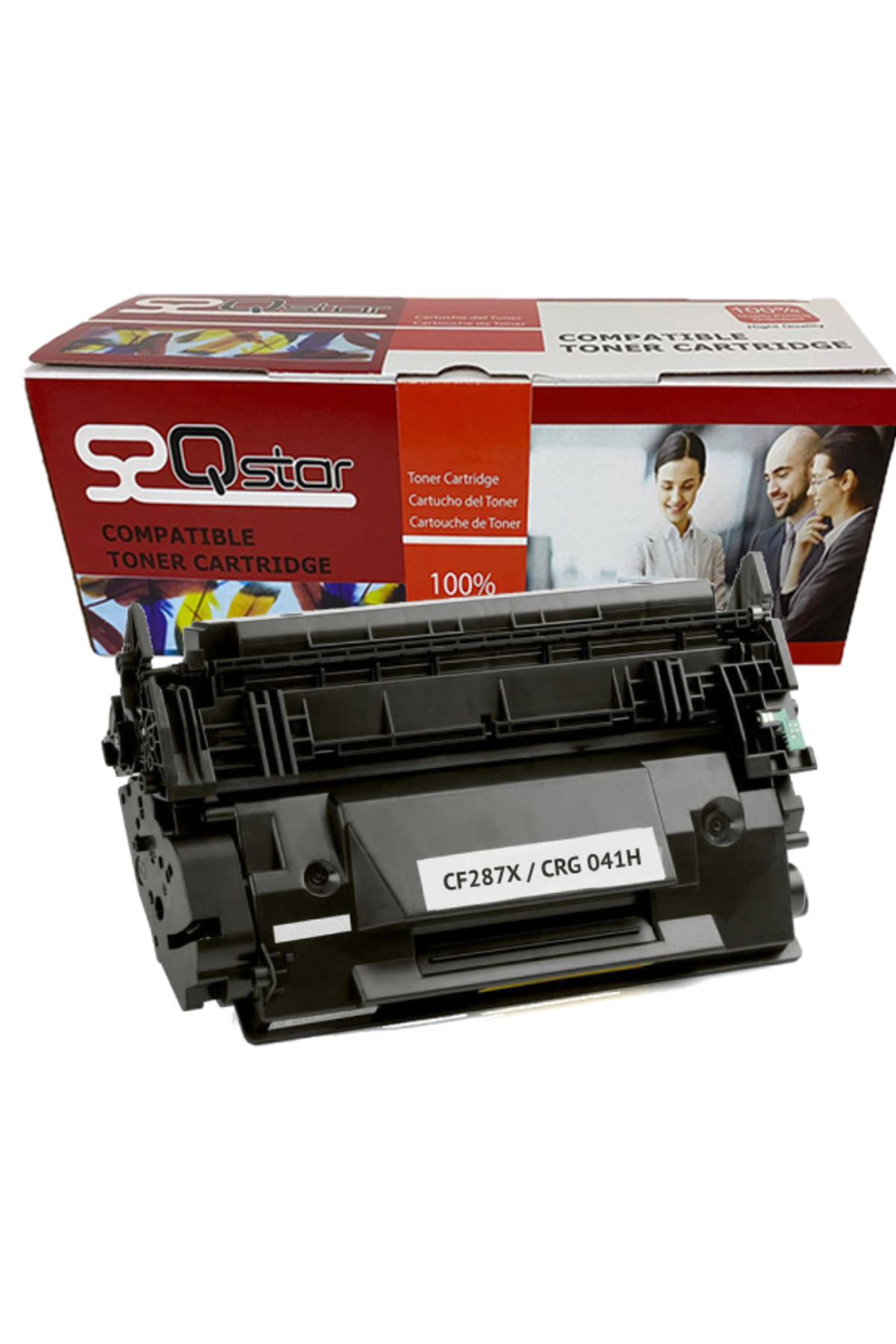 Qstar HP CF287X MUADİL TONER CRG 041H 18000 SAYFA YÜKSEK KAPASİTE M501 M506 M527
