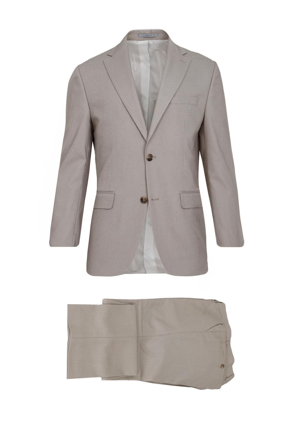 Uki BEJ Comfort Fit 6 Drop Takım Elbise
