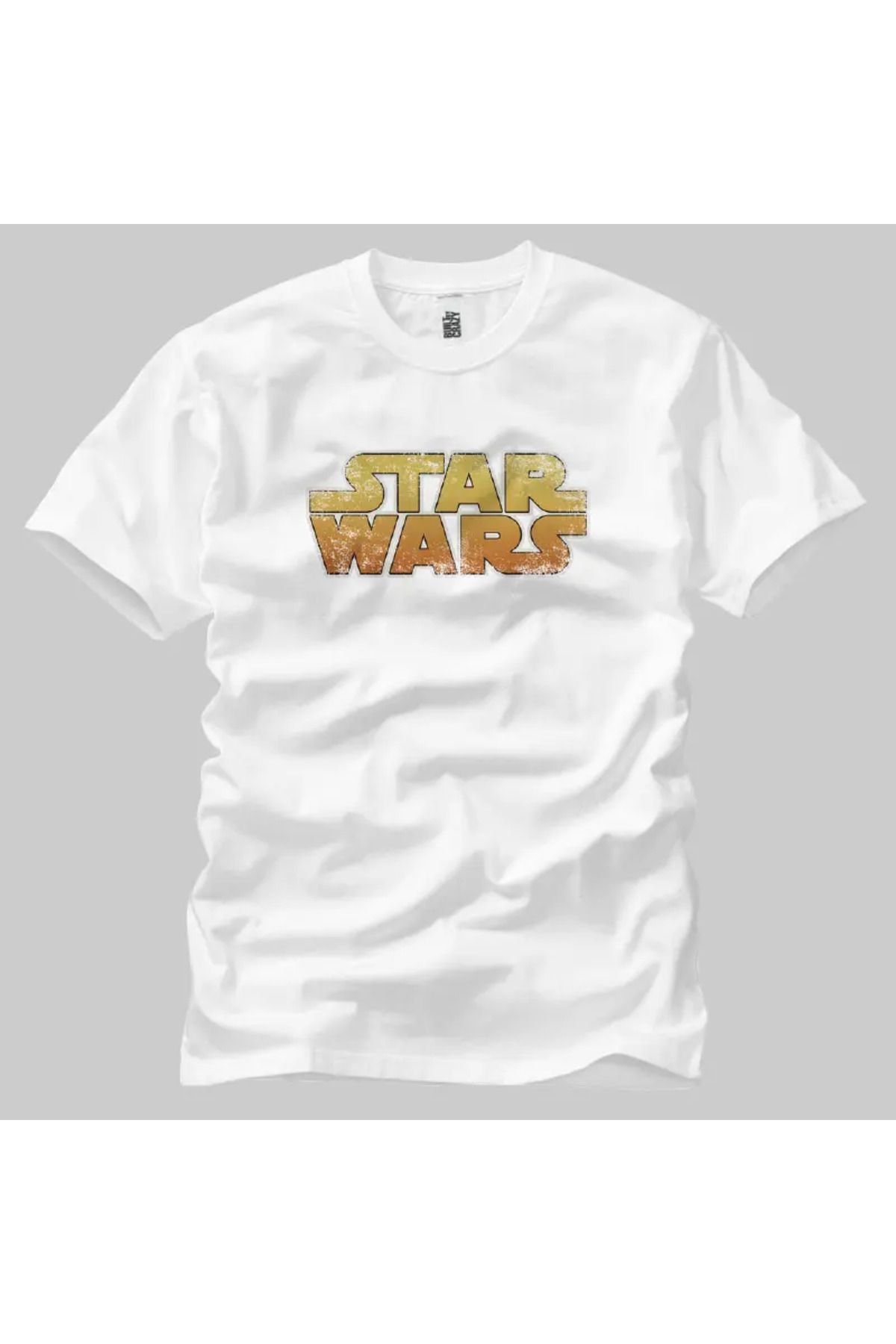 Built By Crazy Star Wars: Logo Grunge Unisex Tişört