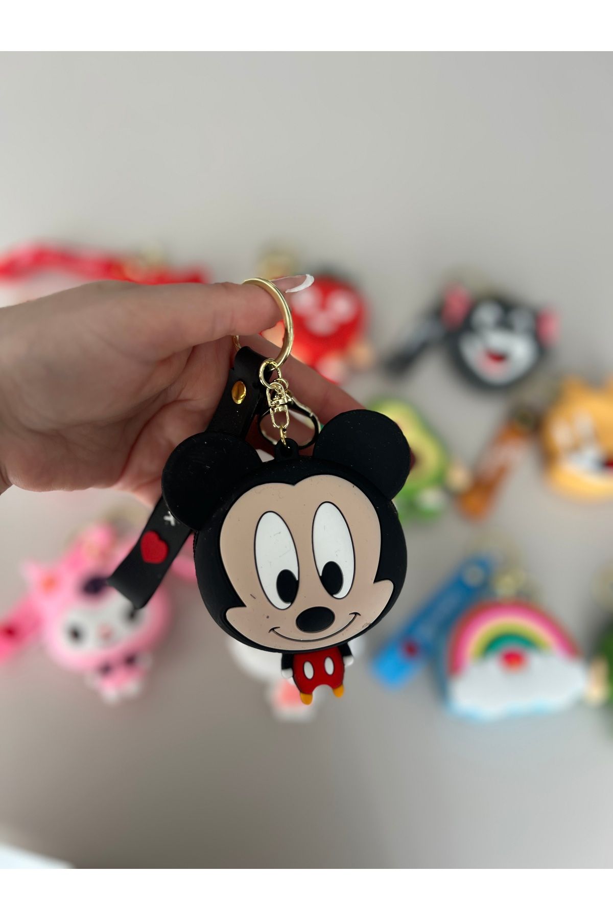 mihi hediyelik Silikon Mickey mouse bozuk para cüzdanı