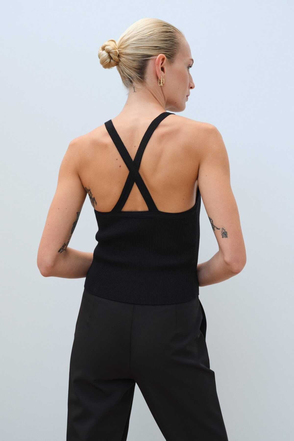 Mısırlı-Athlete Unisex Black Tank Top - W22W07D110At 5