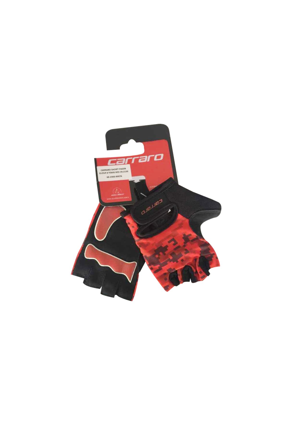 Carraro 5-8 Yaş Çocuk Bisiklet Eldiveni Kırmızı