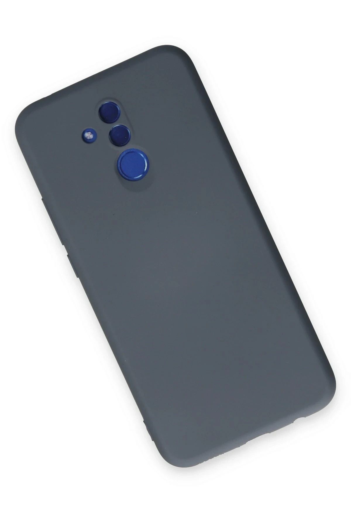 NewFace Huawei Mate 20 Lite uyumlu Kılıf Nano içi Kadife Silikon - Gri