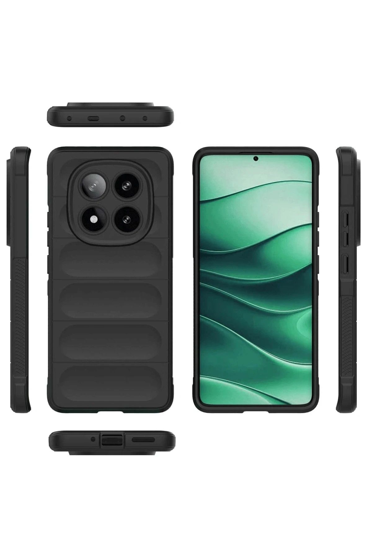 NewFace Xiaomi Redmi Note 14 Pro 4G Uyumlu Kılıf Optimum Silikon - Lacivert YKTSN