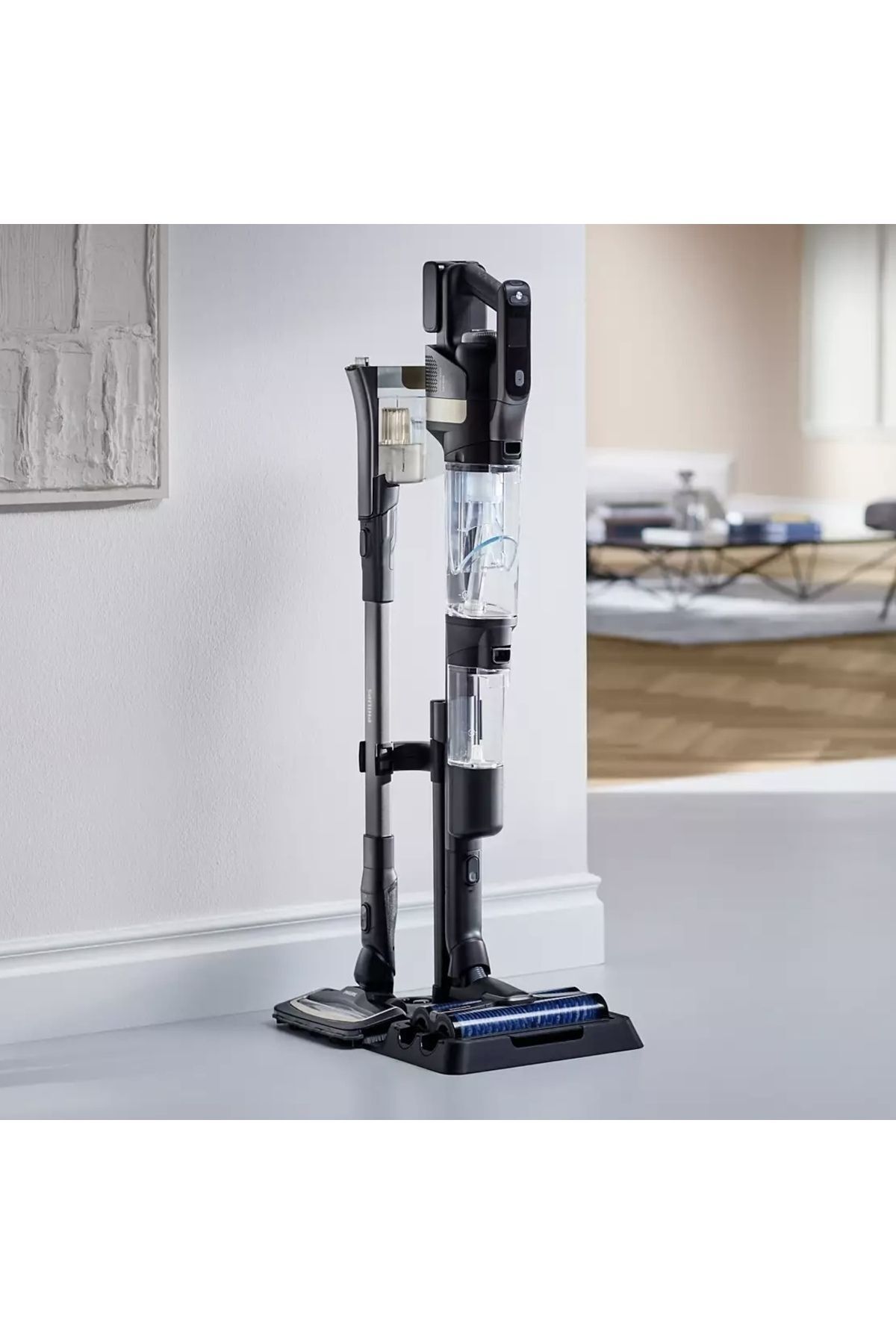 Philips Trio Yeni Islak Kuru ve Moplu 25.2 V 9000 Series Kendi Kendini Temizleme Özellikli Dikey Süpürge