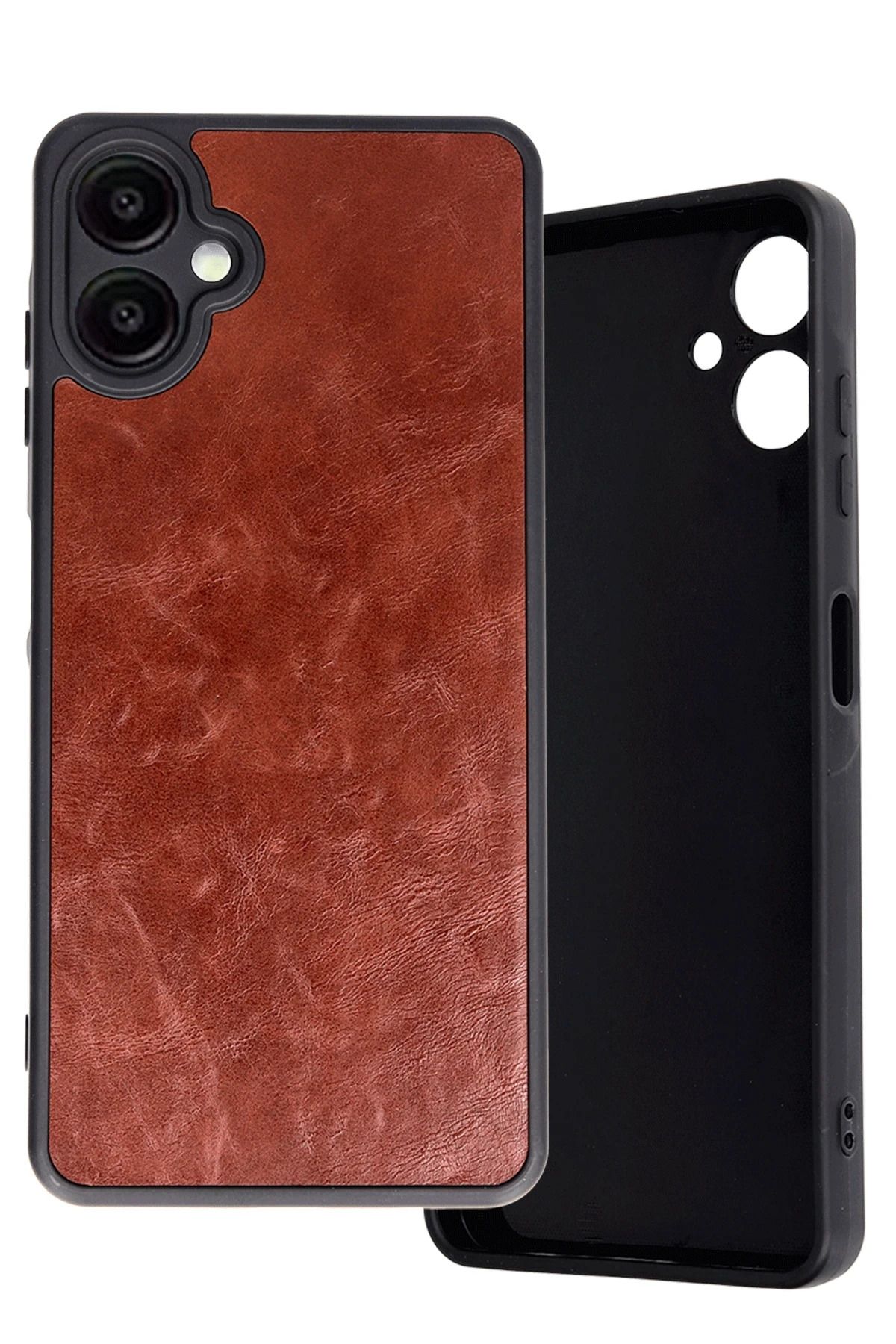 NewFace Samsung Galaxy A06 Kılıf Aras Deri Kapak - Bordo NRMSA