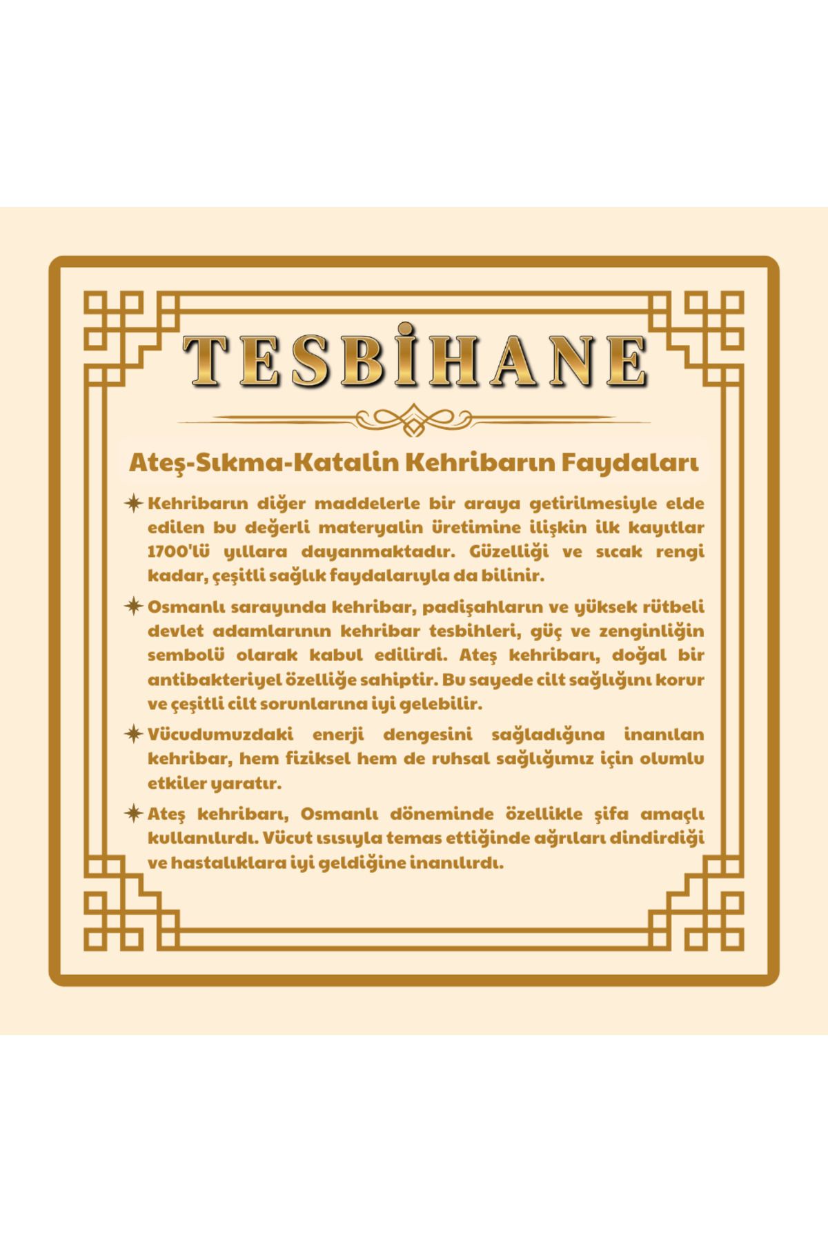 Tesbihane-1000 فضة استرلينية كازازاز قطع قطع كحلي مشدود عنبر مسبحة 5