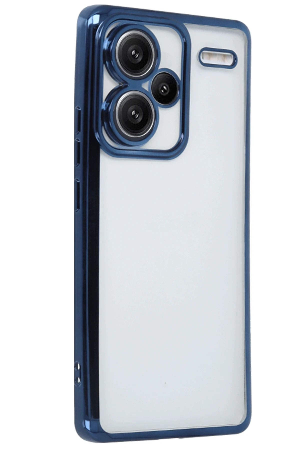 NewFace Xiaomi Redmi Note 13 Pro Plus Kılıf Lensli Silikon - Lacivert JOJUA