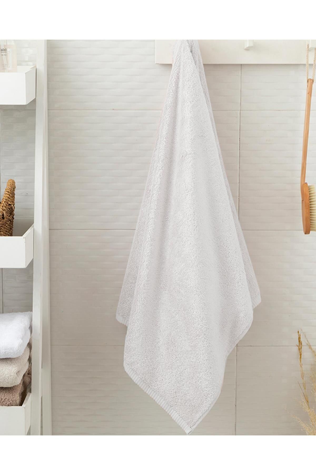 Modares Store 70x140 Banyo Havlusu %100 Pamuklu Beyaz