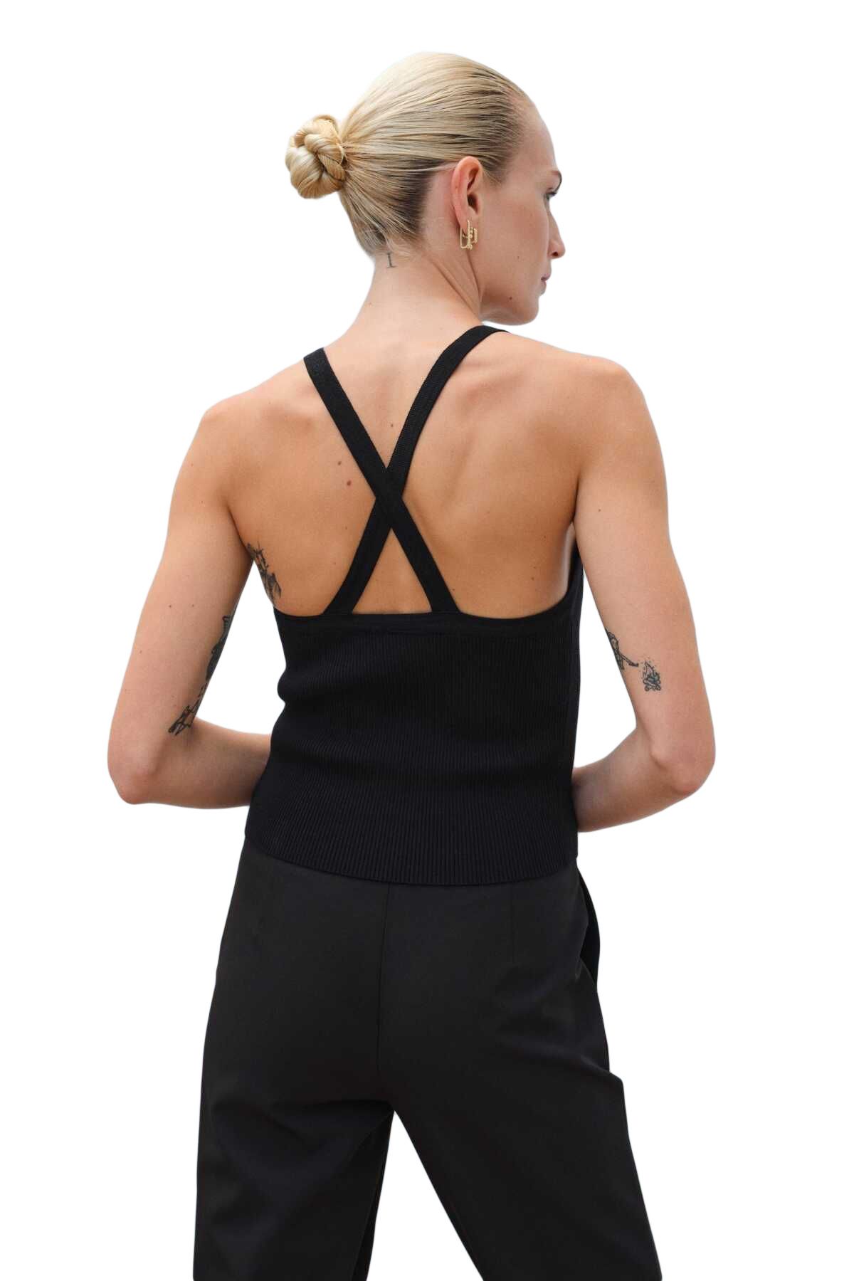 Mısırlı-Athlete Unisex Black Tank Top - W22W07D110At 3