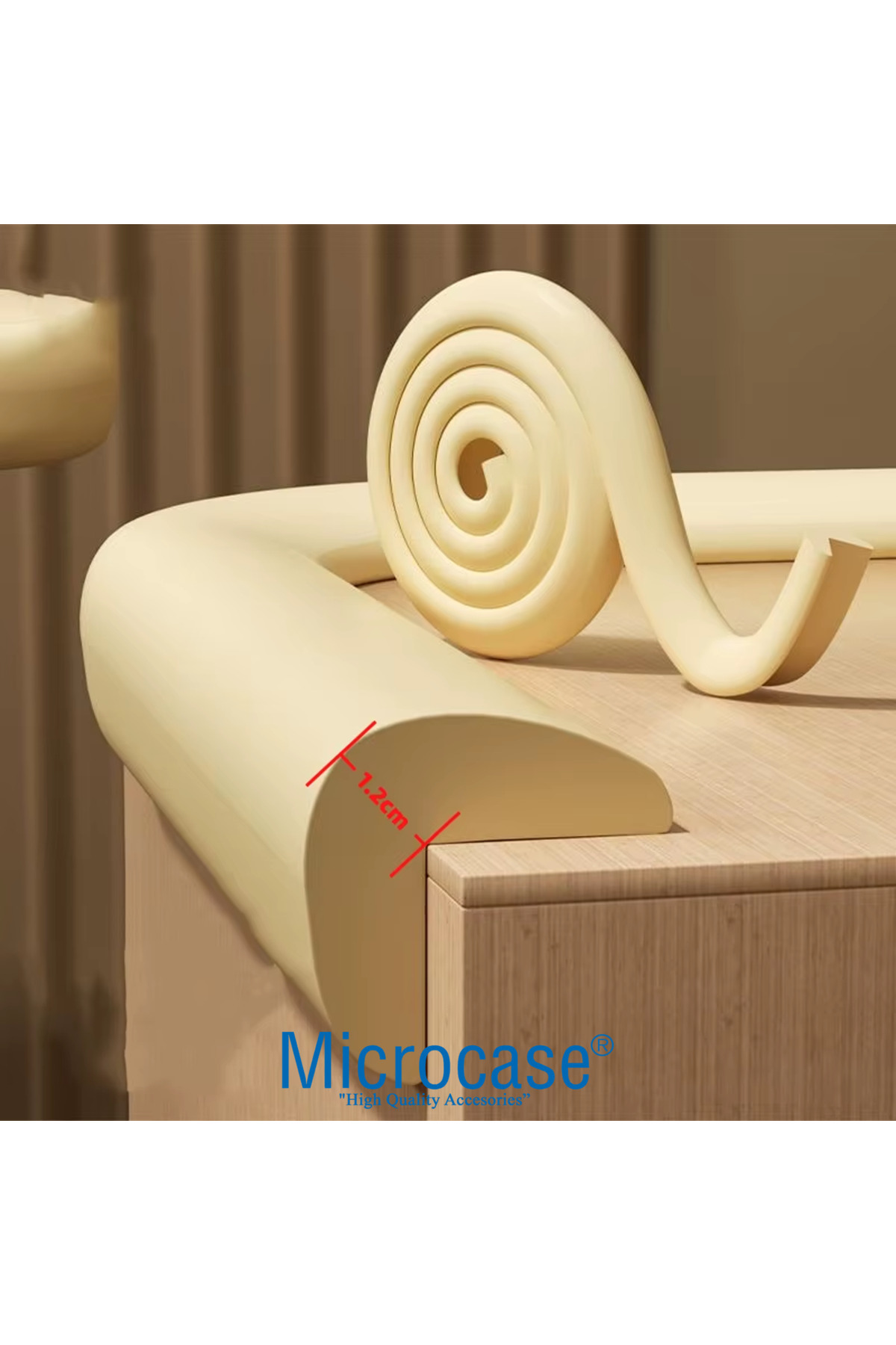 Microcase Sarmal Sünger Bebek ve Çocuk Köşe Kenar Koruyucu Kesilebilir 200 cm - AL5236 fotoğrafı 2 (önizleme)