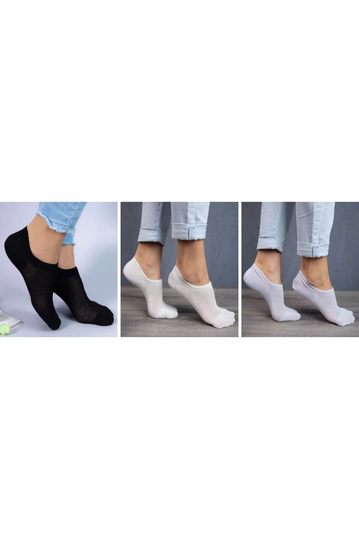 Dore Orijinal Kadın 3 Çift Lüks Modal Ultra Comfort Spor Ayakkabı Dikişsiz Görünmez Kısa Patik Çorap