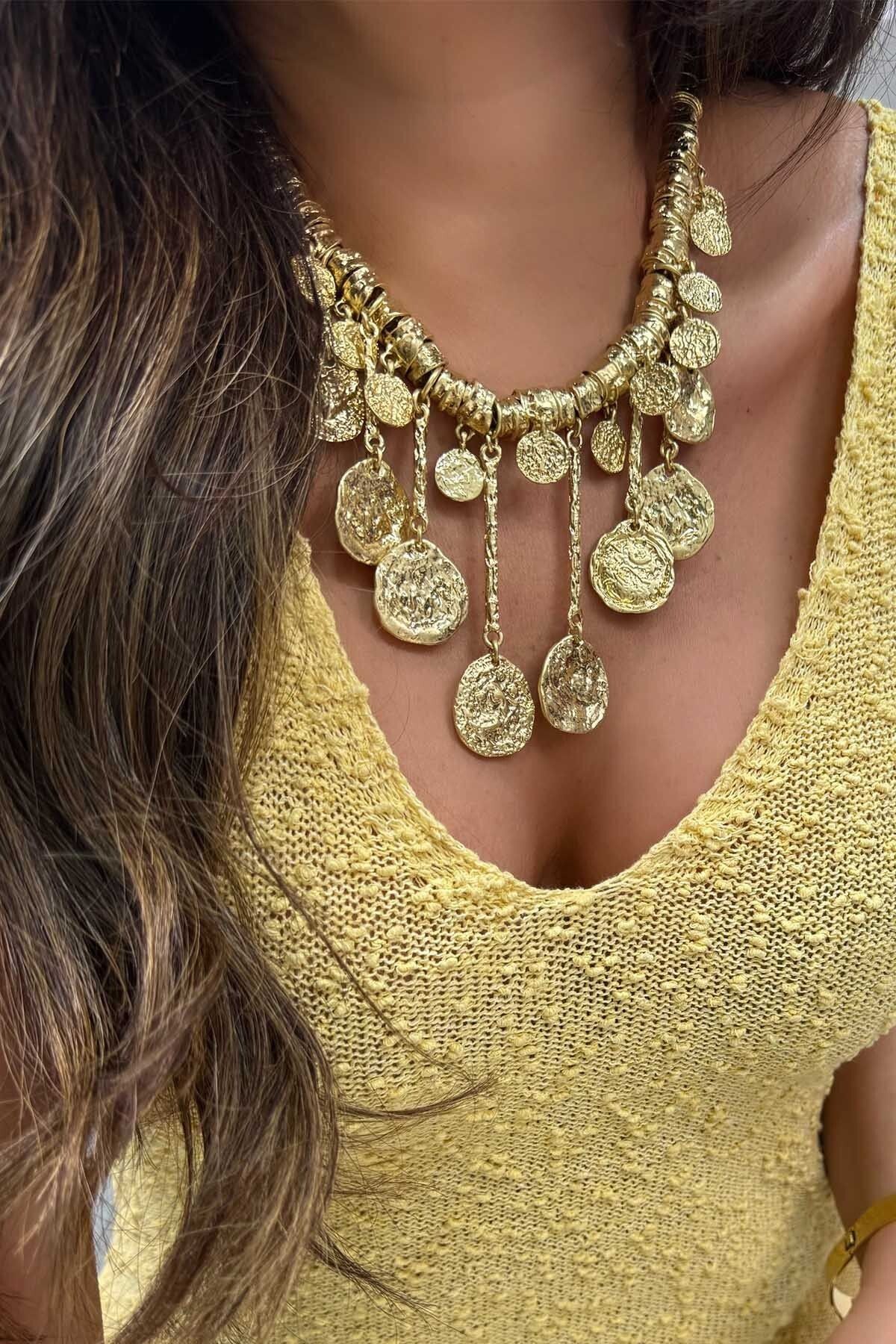 BYP Atelier Charmlı Kolye Gold